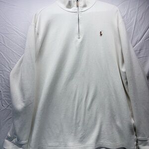Polo by Ralph Lauren Cream Zip-Up Sweater